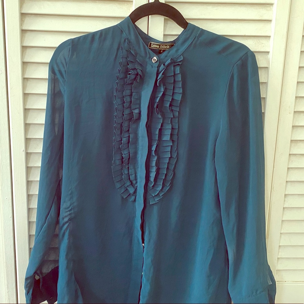 Turquoise blouse
